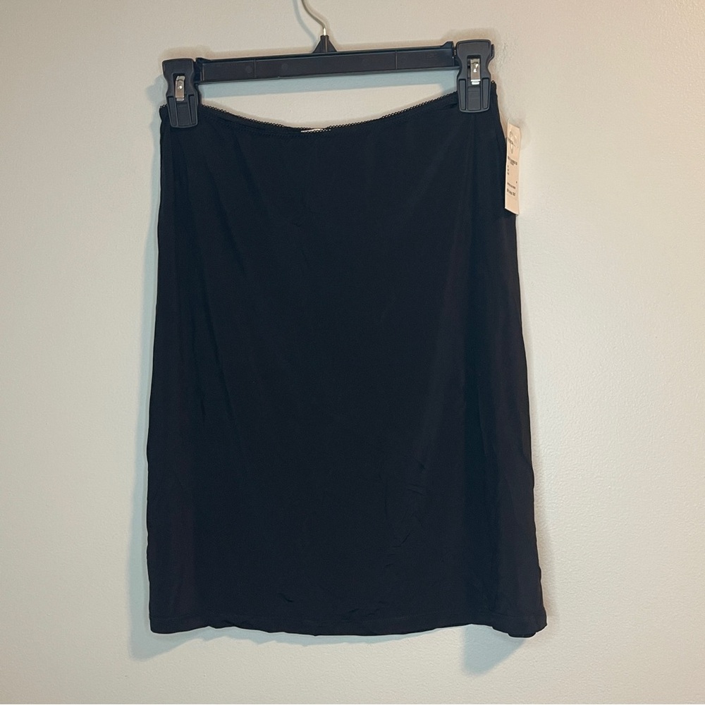 Ganni Black Slip Skirt